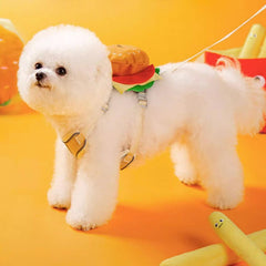 Pet Harness Leash with Detachable Backpack