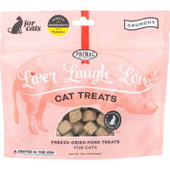 Primal Cat Freeze Dried Treats Liver Laugh Love Pork Liver