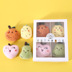 Pet Plush Toy Catnip Cartoon Fruit Set with Bell