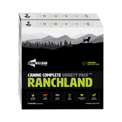 Iron Will Raw - Dog Canine Complete Ranchland Variety Pack