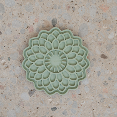 Dexypaws - Enrichment Lick Mat Blooming Blossom Sage Green