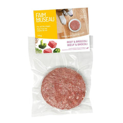 Faim Museau - Single Patty Beef & Broccoli Frozen Raw Dog Food