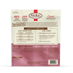 Primal Dog Frozen Raw Turkey & Sardine Nuggets