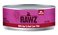 RAWZ Cat 96% Beef and Beef Liver Pate 155g