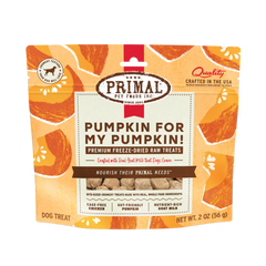 Primal Dog Freeze Dried Treats Pumpkin For My Pumpkin Chicken & Pumpkin with Goat Milk