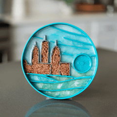 Messy Mutts - Urban City Scene 8" Silicone Therapeutic Lick Bowl-Interactive Feeder