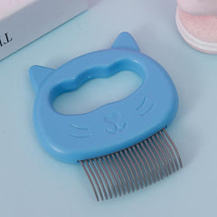 Pet Elastic Rake Comb Cat Face