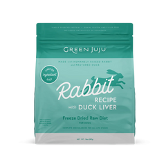 Green Juju - Dog Freeze Dried Raw Rabbit with Duck Liver