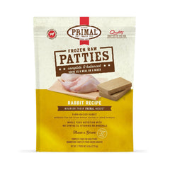 Primal Dog Frozen Raw Rabbit Patties