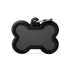 MyFamily - Hushtag XL Aluminum Bone ID Tag with Rubber