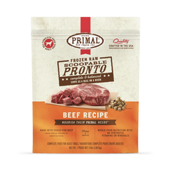 Primal Dog Frozen Raw Beef Scoopable Pronto