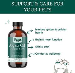 Fera Pets - Vegan Algae Oil Omega-3, 6, 9 for Dogs & Cats