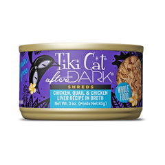 Tiki Cat After Dark Shreds Chicken, Quail & Chicken Liver 3oz