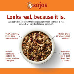 Sojo's Complete - Freeze Dried Turkey Hearts & Salmon Senior