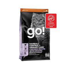 Go! Solutions Cat Hairball Control + Urinary Care Chicken with Grains