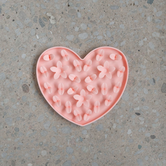Dexypaws - Enrichment Snuffle Mat Heart Blush Pink