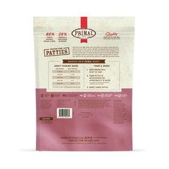 Primal Dog Frozen Raw Turkey & Sardine Patties