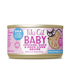 Tiki Cat Baby Chicken Chicken, Duck & Duck Liver 2.4oz