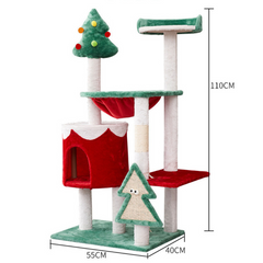 Christmas Mansion Cat Tree SD3 - 110cm