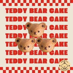 Pawty Bakery - Teddy Bear Cake (3pcs - Frozen)