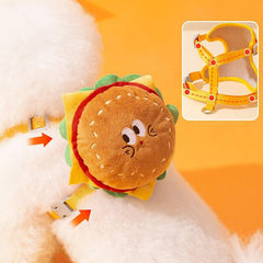 Pet Harness Leash with Detachable Backpack