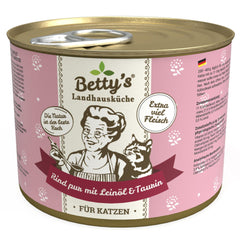 Betty's Country Kitchen - Cat Pure Beef with Flaxseed Oil