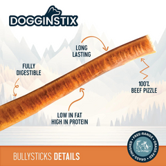DOGGINSTIX Bully Sticks Jumbo