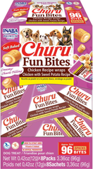 INABA Churu Fun Bites Dog Chicken Recipe wraps Chicken with Sweet potato Recipe