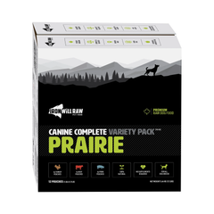 Iron Will Raw - Dog Canine Complete Prairie Variety Pack