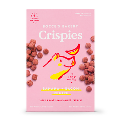 Bocce's Bakery Dog Crispies Banana + Bacon 10oz