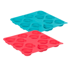 Messy Mutts - Heart Shape Silicone Bake and Freeze Treat Maker Molds - Pack of 2