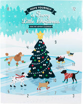 Fringe Studio Furry Little Christmas Dog Toy Advent Calendar