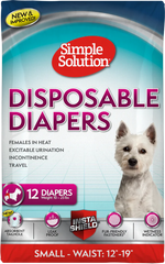 Simple Solution Disposable Female Dog Diapers Small