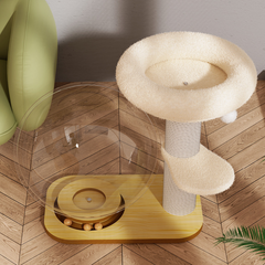 Cat Tower with Interactive Spinning Dome