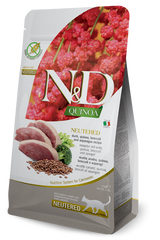 FARMINA N&D Cat QUINOA Duck & Broccoli Neutered