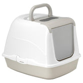 Moderna Flip Cat Deluxe Large Hooded Litter Box - Warm Grey