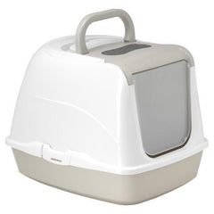 Moderna Flip Cat Deluxe Large Hooded Litter Box - Warm Grey