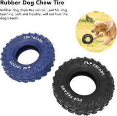 Rubber Tire Ball Chewing Dog Toy