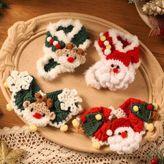 Pet Various Christmas Handmade Knitted Crochet Collar