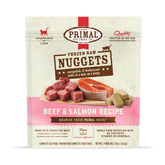 Primal Cat Frozen Raw Beef & Salmon Nuggets