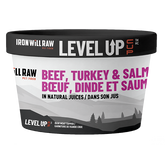 Iron Will Raw - Dog Level Up Cup Frozen Turkey & Salmon in Bone Broth
