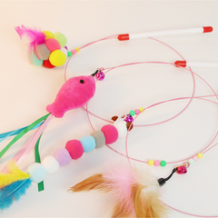 Variety Feather Cat Teaser with Bell