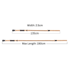 Pet leash for medium large dogs with reflective safety belt 1.9m max