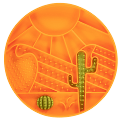 Messy Mutts - Silicone - Desert Scene 8" Silicone Therapeutic Lick Bowl-Interactive Feeder