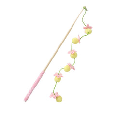 Cat Cotton Fruit Tail Teaser with Bell