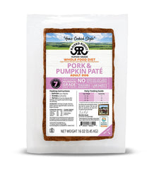 Raised Right - Pork & Pumpkin Pate Gently Cooked Frozen Dog Recipe