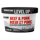 Iron Will Raw - Dog Level Up Cup Frozen Beef & Pork in Bone Broth
