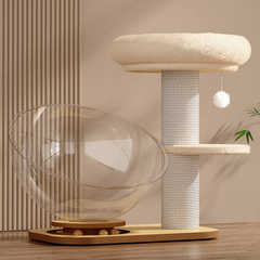 Cat Tower with Interactive Spinning Dome