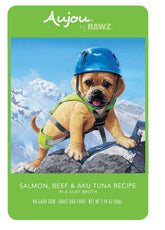 RAWZ AUJOU Dog Salmon, Beef & Aku Tuna 69g