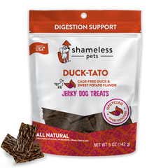 Shameless Pets Dog Jerky Treats Duck-Tato 5 oz